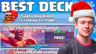 Best Deck for Santa Hog Rider Challenge in Clash Royale! Win Exclusive Emote