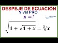 Despeje de Fórmulas y Ecuaciones Nivel PRO (Radicales) | 1 Ejercicio