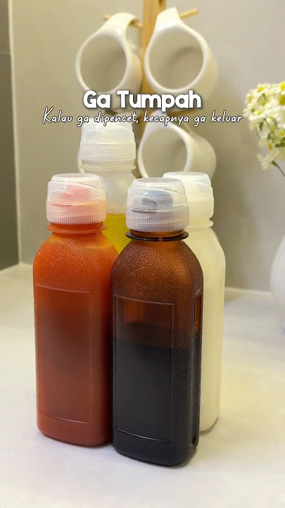 Spill-proof soy sauce bottle.