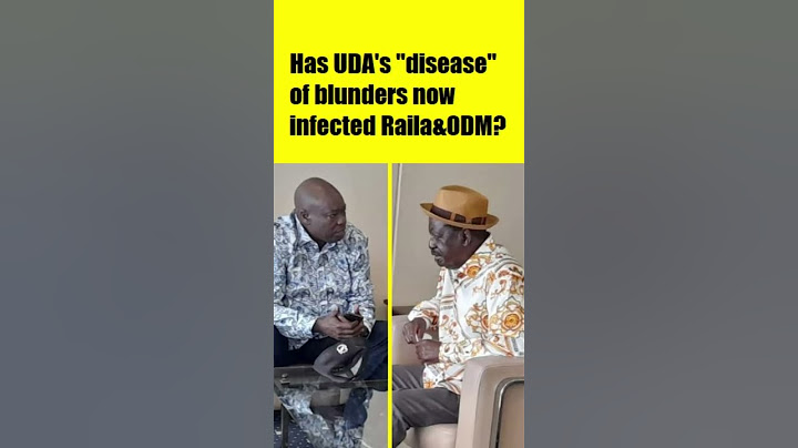 Has the UDA "disease" of blunders now infected Raila and ODM?