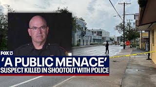 Full news briefing: Suspect who stabbed mother killed by Tampa police
