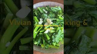 Stir fry Chinese vegetable with garlic