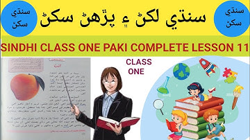 Reading Activity || Sindhi Class 1 Lesson 11 Complete || Sindhi Class 1 Paki