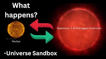 What happens if you replace the sun with Stephenson 2-18? -Universe Sandbox