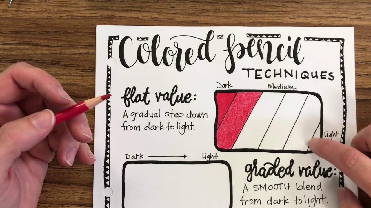 Flat Value with Colored Pencils YouTube