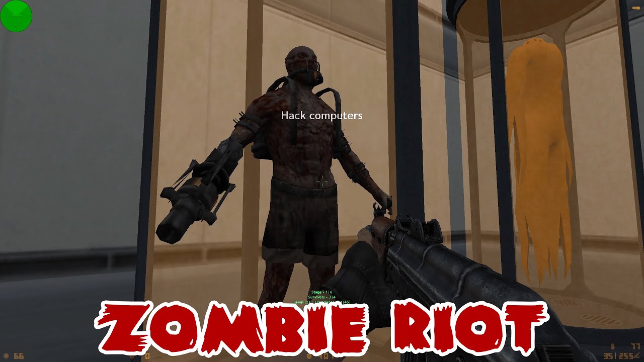 Zombie Riot Control CS1.6 Zombie Riot gameplay. zr_hive (mission). 2024-02-09 - YouTube