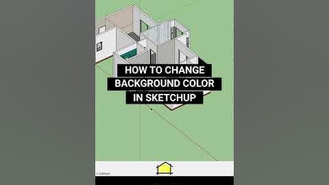 How to change background color in Sketchup?