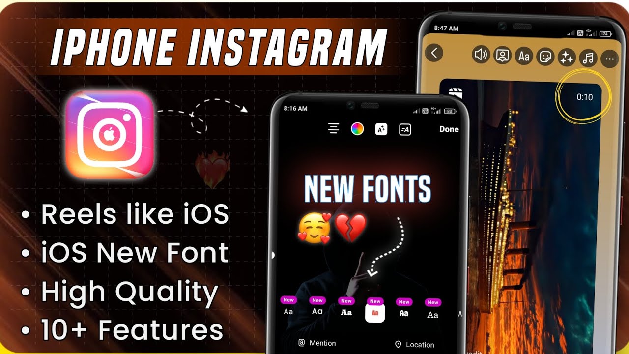 Ios Round Story iOS Instagram on android 😱 iOS instagram | Honista iphone story⚡Honista ...