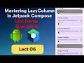 06 - List Items Grouping in Jetpack Compose | Mastering LazyColumn in Jetpack Compose |Rashid Saleem