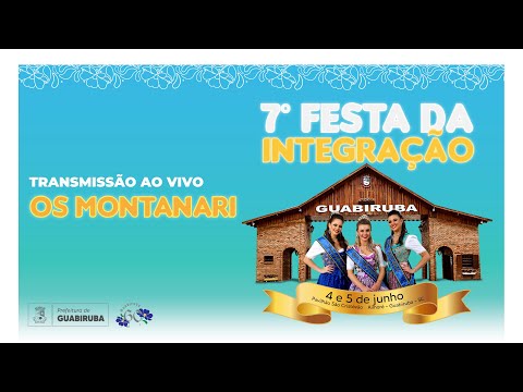 Show com OS MONTANARI  na 7ª Festa da Integração de Guabiruba