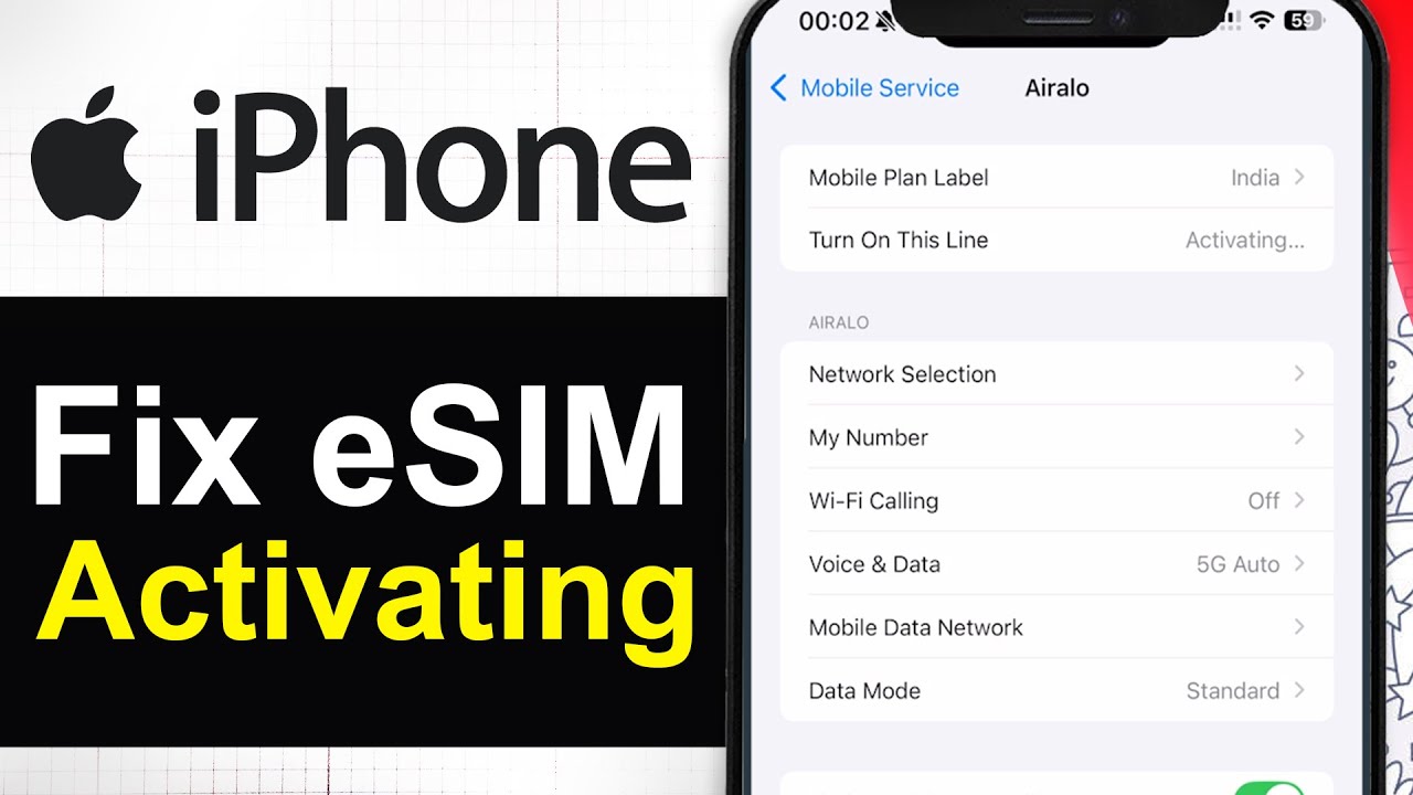 How To Fix eSIM Stuck on Activating on iPhone (Step By Step) - YouTube