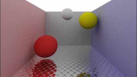 Real-time Path Tracer: Flowing Floor