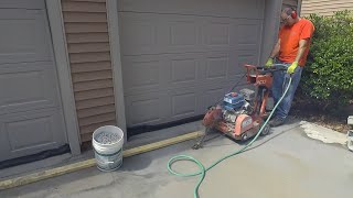 Installing a 5' Channel Drain across driveway