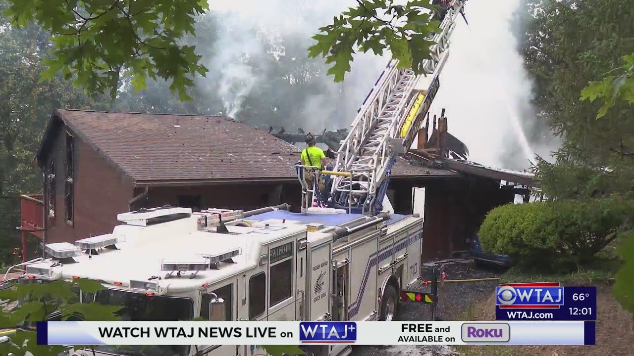 House fire under investigation in Huntingdon County - YouTube