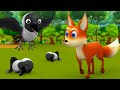 புத்திசாலி நரி மற்றும் காகம் - Clever Fox and Crow 3D Animated Tamil Moral Story for Kids Tales