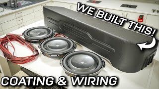 Truck Underseat Subwoofer Box Build - Coating and Wiring!