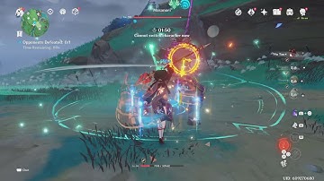 Genshin Impact Hu Tao/Thoma rotation test