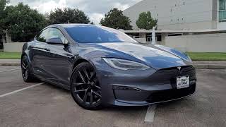 2021 Tesla Model S Plaid - Midnight Silver Metallic - Houston