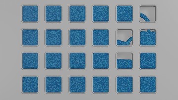 HD Particle fluid simulation - 32 [blender]