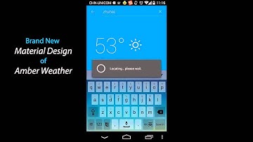 material design of Amber Weather