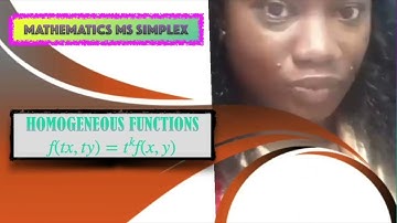 HOMOGENEOUS FUNCTIONS