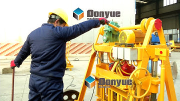 QT40 3B egg layer mobile brick block making machine price for sale for small business