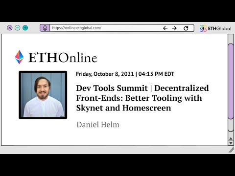 Decentralized Front Ends: Better Tooling with Skynet and Homescreen
