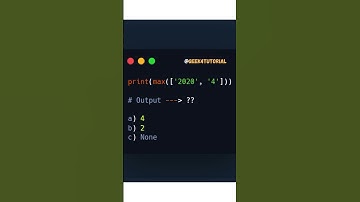 Python Quiz - Day 5 - comment the answer #pythonquiz #pythonquestions #python