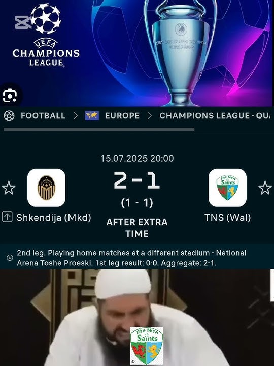 #viral #shkendija#drita win#differdagne #thenewsaints lose #championsleague 1st qualifying round 3/7