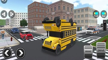 Super High School Bus Driving Simulator 3D - 2020 Gameplay Android, iOS