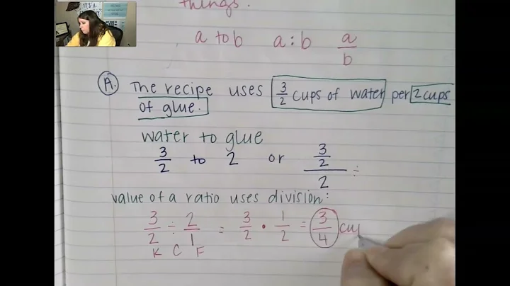 5.1 Writing and Finding the Value of Ratios