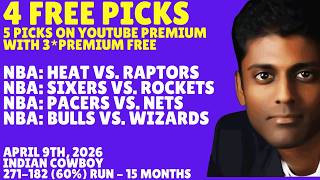 Thursday NBA Picks Predictions & Best Bets 04/09/2026 Indian Cowboy Picks Predictions & Best Bets