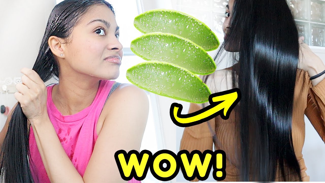 I left ALOE VERA on my hair for 24 hours  THIS HAPPENED  YouTube