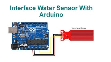 Interface Water Sensor With Arduino | Code & Circuit | Proteus Simulation