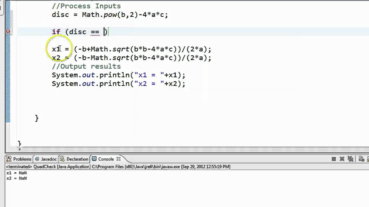 how to write math equations in java