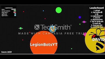 Agar.io Bot Tricksplit First Video