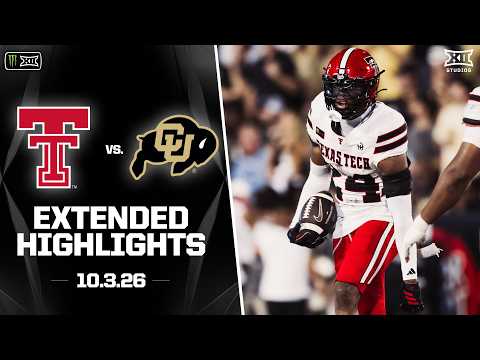 #12 Texas Tech vs. Colorado Extended Highlights | 2026 Monster Energy Big 12 Football