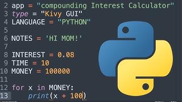 Python Compounding Interest Calculator With Kivy - Python For Beginners