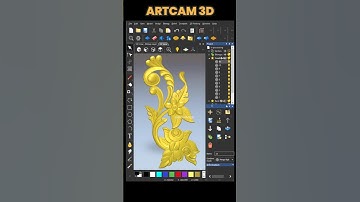 Artcam 3D Tutorial 🔥#artcam #3d #3dmodeling #woodworking #cnc #cncrouter