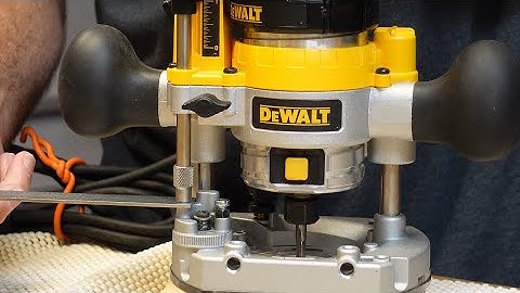 Dewalt DW611PK Exact Depth Adjustment
