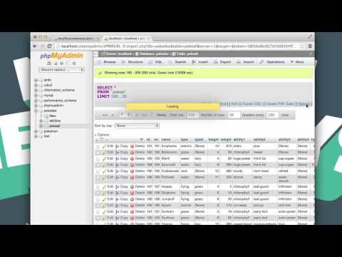 [Code in desc.] MySQL Pokemon Database [PHP][MySQL][API]