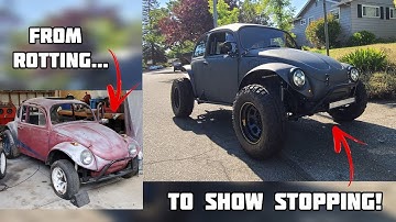BUILDING A VW BAJA BUG IN 10 MINUTES!