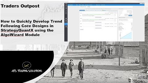 How to Quickly Develop Trend Following Models Using the Algowizard Module within StrategyQuantX