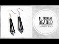 #МК - Серьги кристаллы из стекляруса | #Tutorial - Earrings crystals of glass beads