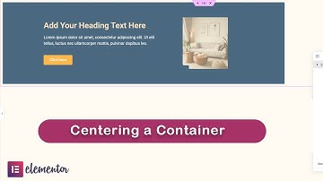 How to center your full width Containers in Elementor