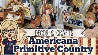 Americana Primitive Country Patriotic Decor & Crafts  #americana