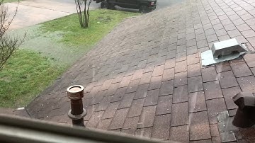 Hail in north Austin