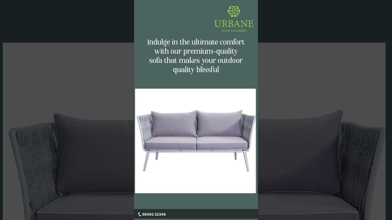 Experience the relaxation with our luxurious outdoor sofa.