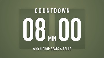 8 Minutes Countdown Timer Flip clock 🎵 / +HIP HOP BEATS
