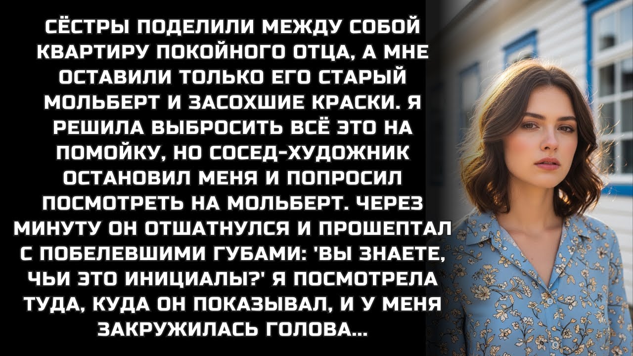 Сёстры поделили между собой квартиру покойного отца, а мне оставили только его мольберт и краски..
